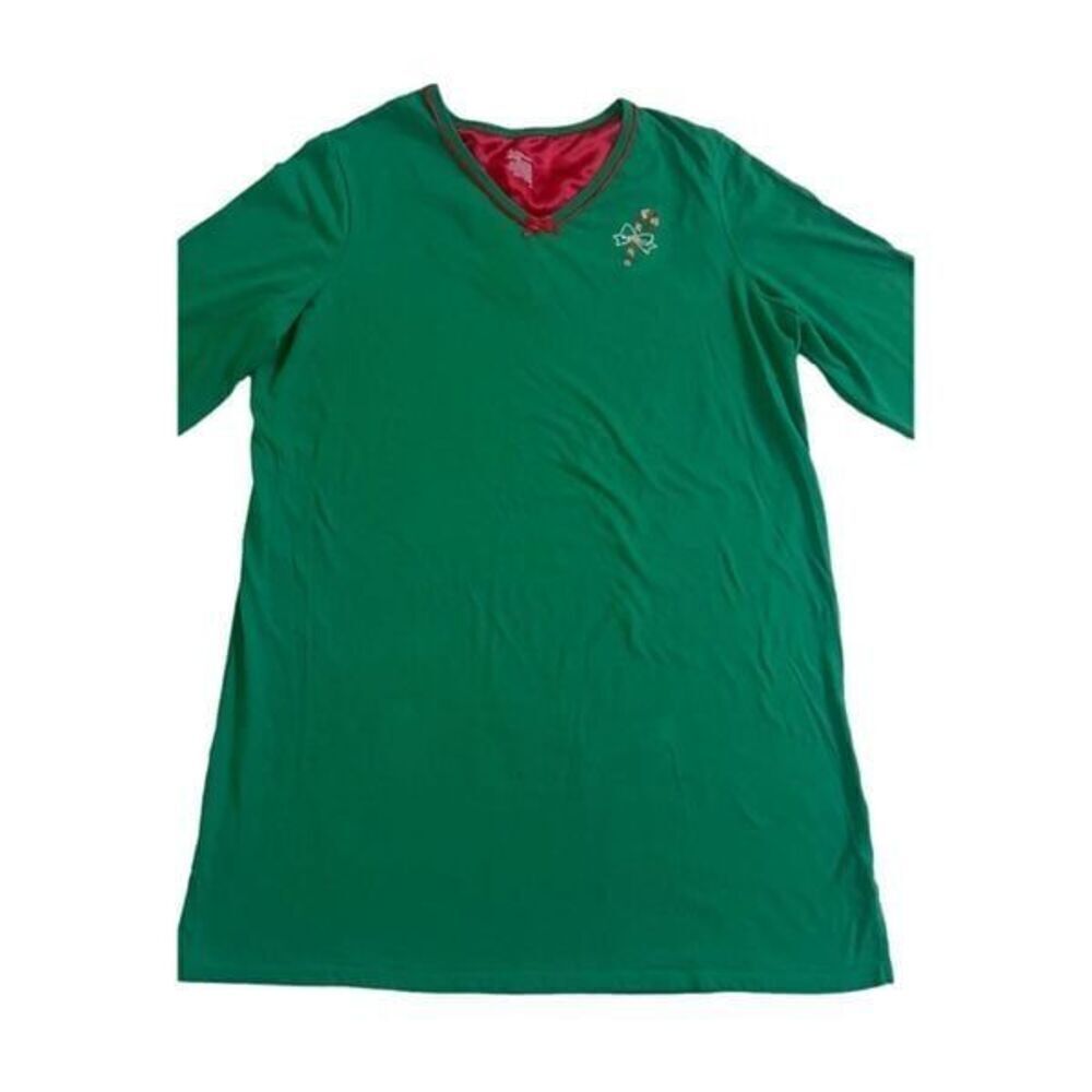 Secret Treasures Christmas Green Sleepshirt L